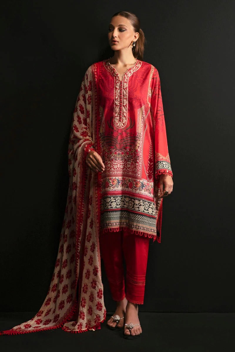 Mahay by Sana Safinaz Stitched 3 Piece Embroidered Lawn Suit SS23MH D-15A - Luxury Collection Brand Mafia by Zonash