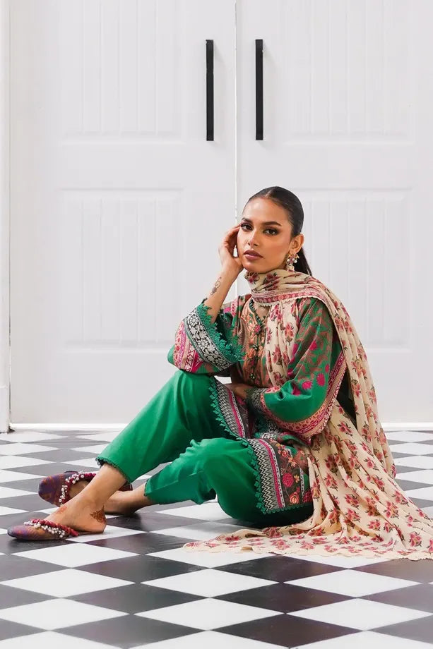 Mahay by Sana Safinaz Stitched 3 Piece Embroidered Lawn Suit SS23MH D-15B - Luxury Collection Brand Mafia by Zonash