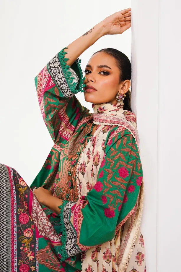 Mahay by Sana Safinaz Stitched 3 Piece Embroidered Lawn Suit SS23MH D-15B - Luxury Collection Brand Mafia by Zonash