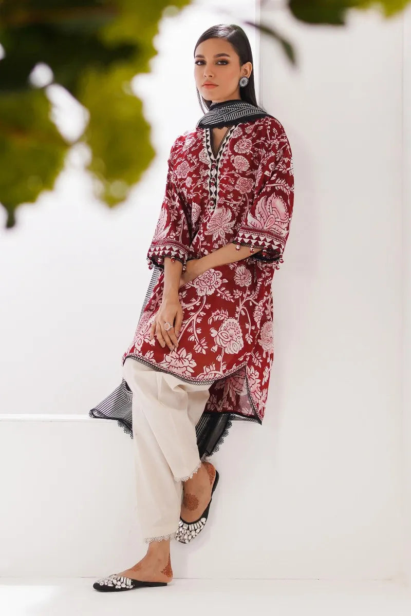 Mahay by Sana Safinaz Stitched 3 Piece Embroidered Lawn Suit SS23MH D-16A - Luxury Collection Brand Mafia by Zonash