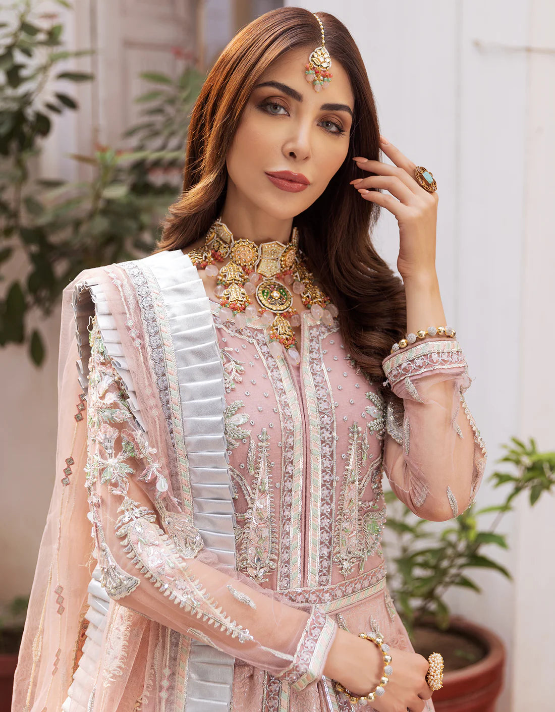 Mahermah By Emaan Adeel Stitched 3 Piece Embroidered Net Suit EA22 MB-205 - Bridal Collection Brand Mafia by Zonash