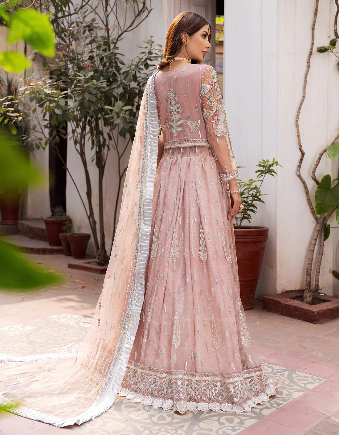 Mahermah By Emaan Adeel Stitched 3 Piece Embroidered Net Suit EA22 MB-205 - Bridal Collection Brand Mafia by Zonash