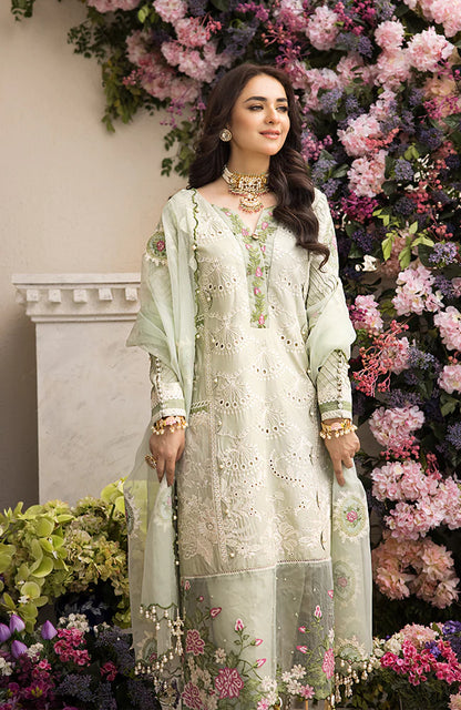 Mahiymaan By Al Zohaib Unstitched 3 Piece Embroidered Lawn Suit - MLL-23-D-01 - Luxury Collection Brand Mafia by Zonash