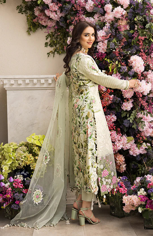 Mahiymaan By Al Zohaib Unstitched 3 Piece Embroidered Lawn Suit - MLL-23-D-01 - Luxury Collection Brand Mafia by Zonash