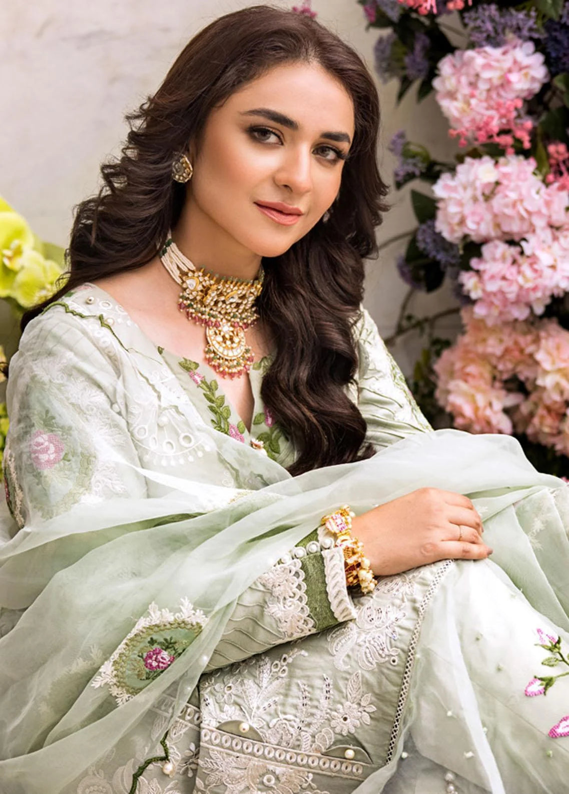 Mahiymaan By Al Zohaib Unstitched 3 Piece Embroidered Lawn Suit - MLL-23-D-01 - Luxury Collection Brand Mafia by Zonash