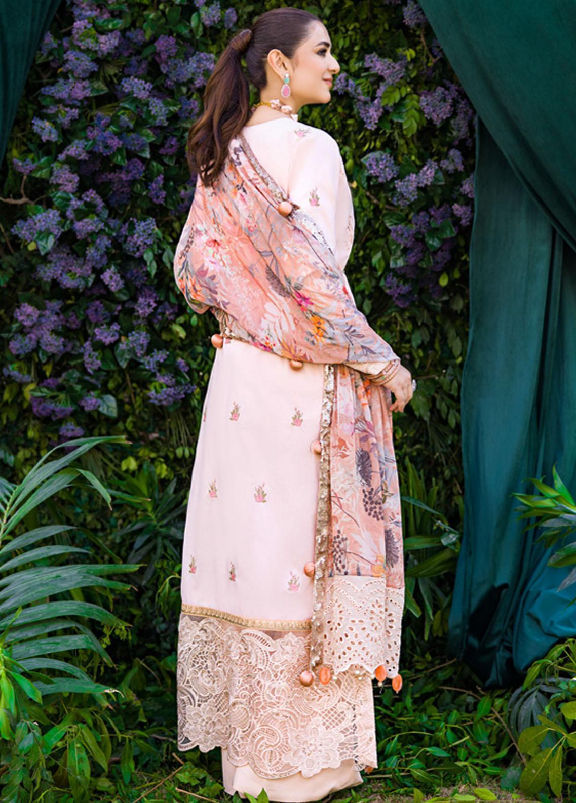 Mahiymaan By Al Zohaib Unstitched 3 Piece Embroidered Lawn Suit - MLL-23-D-02 - Luxury Collection Brand Mafia by Zonash