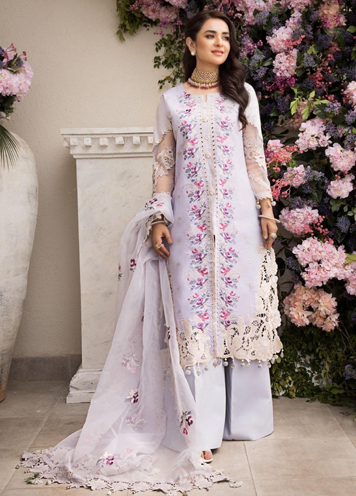 Mahiymaan By Al Zohaib Unstitched 3 Piece Embroidered Lawn Suit - MLL-23-D-04 - Luxury Collection Brand Mafia by Zonash