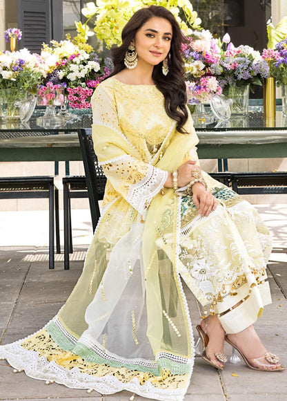 Mahiymaan By Al Zohaib Unstitched 3 Piece Embroidered Lawn Suit - MLL-23-D-07 - Luxury Collection Brand Mafia by Zonash