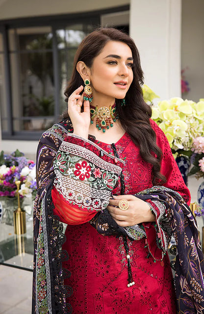 Mahiymaan By Al Zohaib Unstitched 3 Piece Embroidered Lawn Suit - MLL-23-D-10 - Luxury Collection Brand Mafia by Zonash