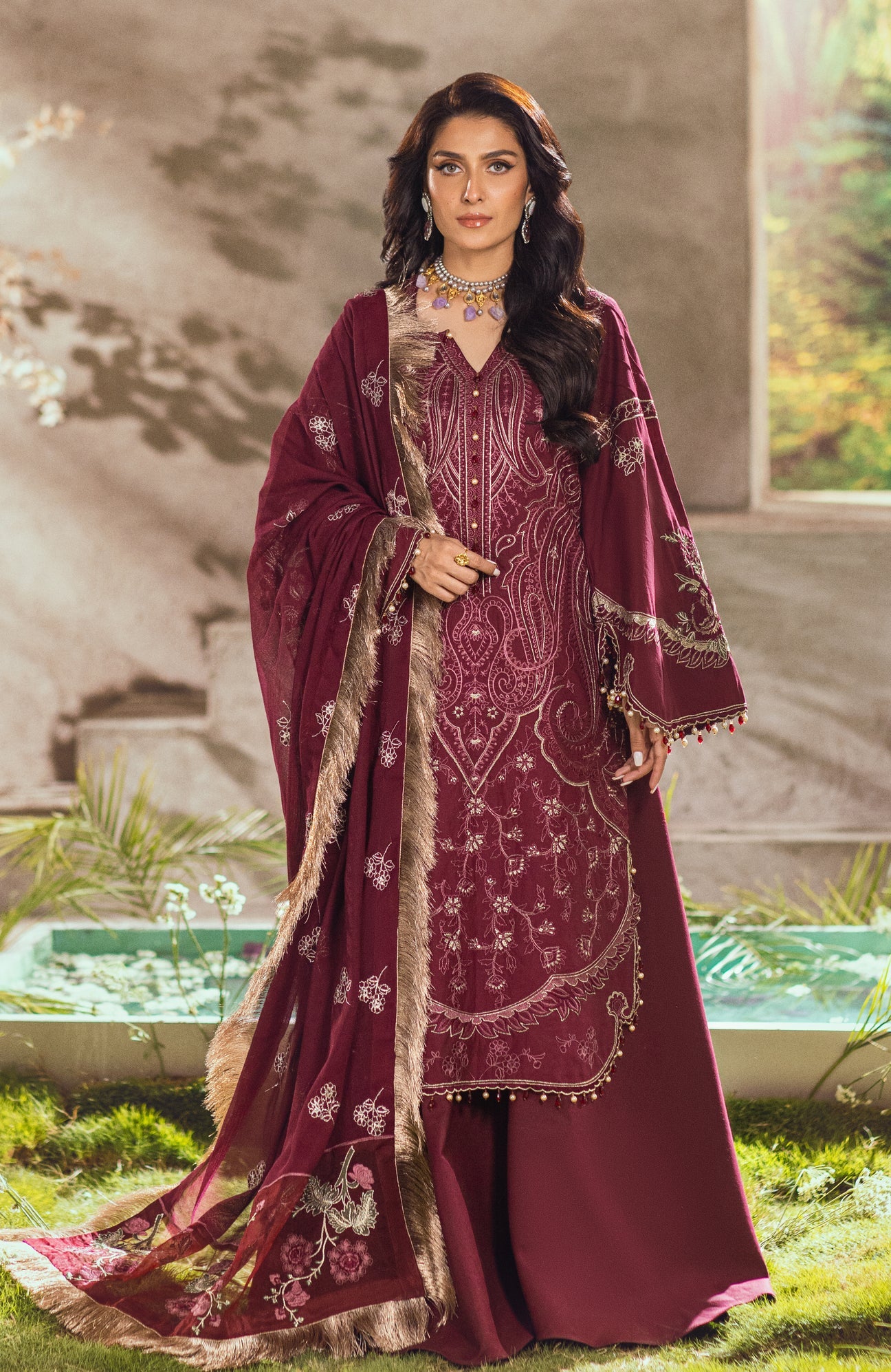 Mahiymaan-by-Al-Zohaib-Unstitched-3-Piece-Embroidered-Lawn-Suit-MAH23L-V2-M02-ETHEREAL-BOUQUET-Summer-Collection