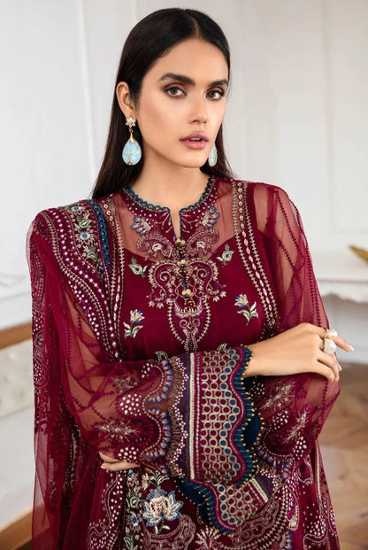 Mahpare by Jazmin Unstitched 3 Piece Embroidered Net Suit JZ20M 10 Soulmaz - Luxury Collection Brand Mafia by Zonash