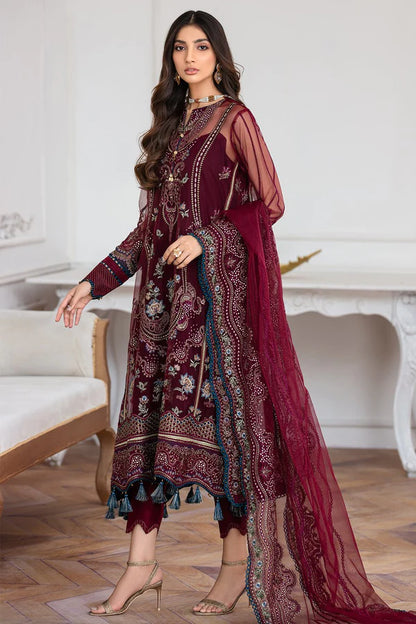 Mahpare by Jazmin Unstitched 3 Piece Embroidered Net Suit JZ20M 10 Soulmaz - Luxury Collection Brand Mafia by Zonash