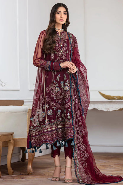 Mahpare by Jazmin Unstitched 3 Piece Embroidered Net Suit JZ20M 10 Soulmaz - Luxury Collection Brand Mafia by Zonash