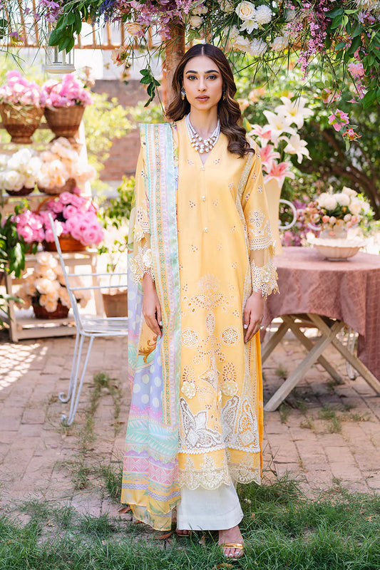 Manara Unstitched 3 Piece Embroidered Lawn Suit MNA23LL ML-04 Liliana - Luxury Collection Brand Mafia by Zonash