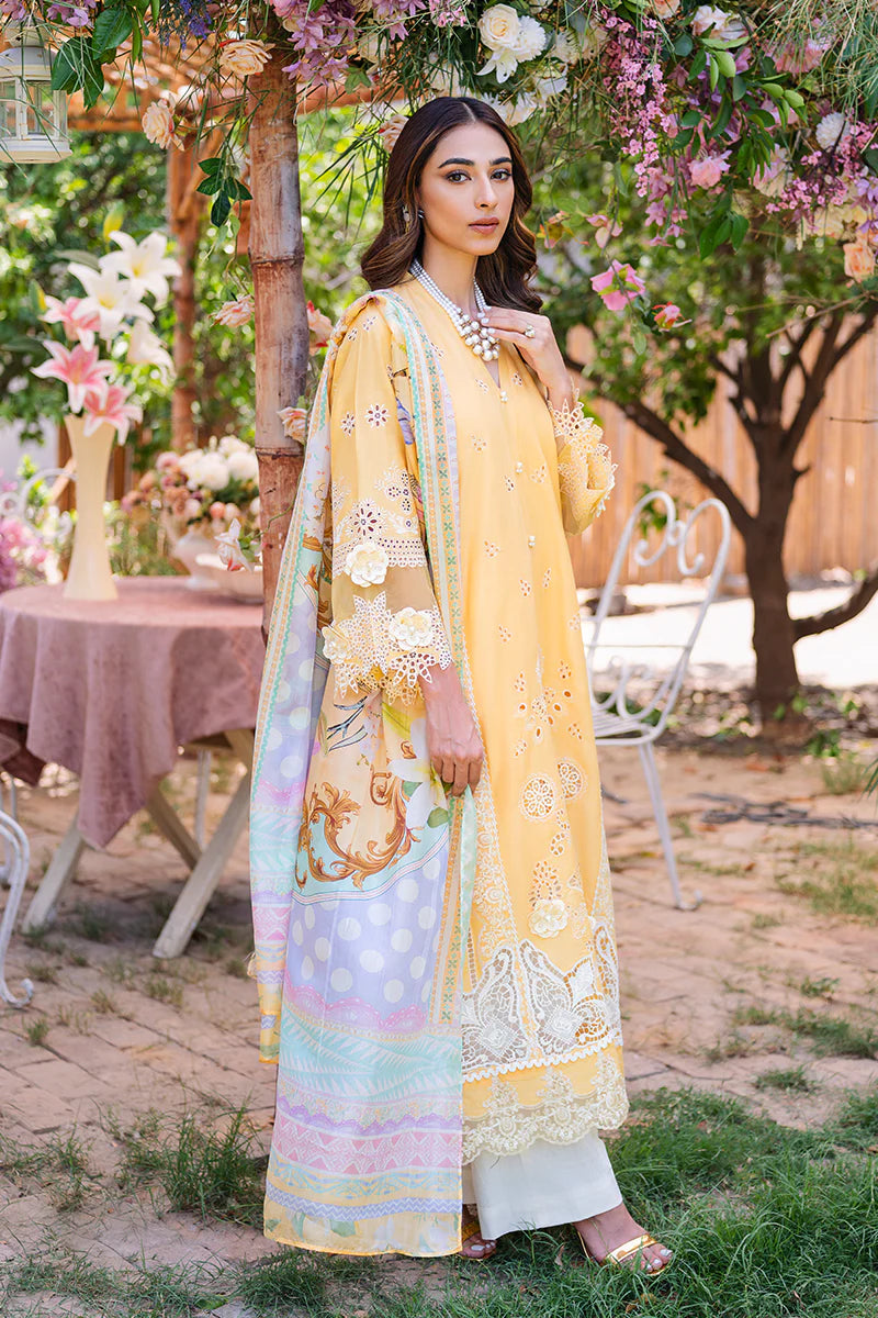 Manara Unstitched 3 Piece Embroidered Lawn Suit MNA23LL ML-04 Liliana - Luxury Collection Brand Mafia by Zonash