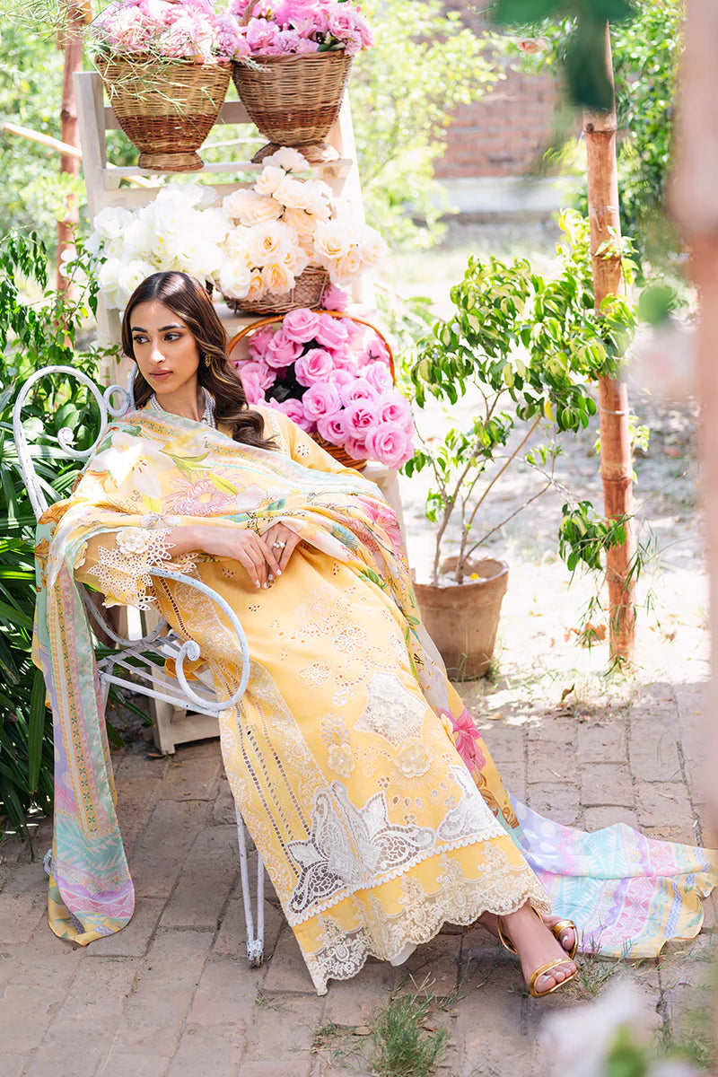 Manara Unstitched 3 Piece Embroidered Lawn Suit MNA23LL ML-04 Liliana - Luxury Collection Brand Mafia by Zonash