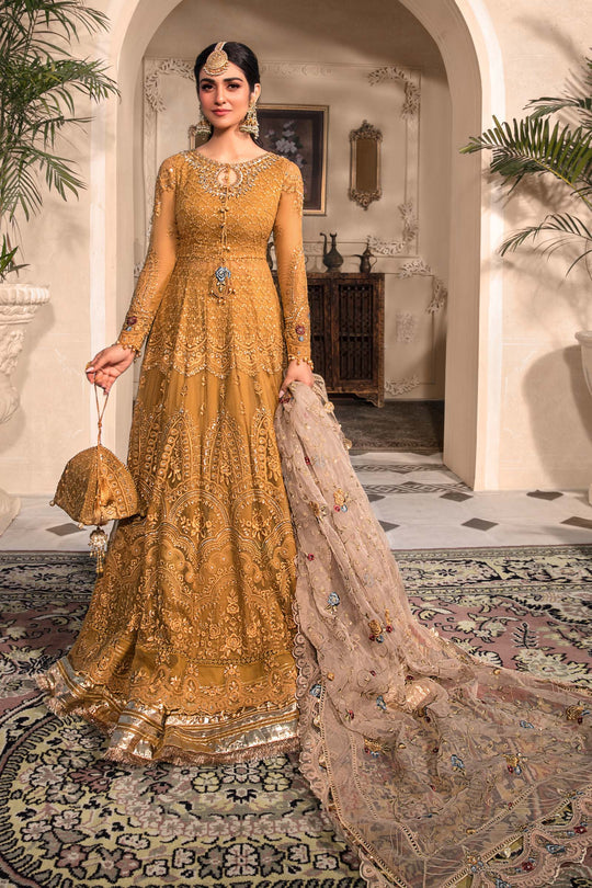 Maria B Embroidered Chiffon Suits Unstitched 4 Piece D6 - Luxury Collection Brand Mafia by Zonash