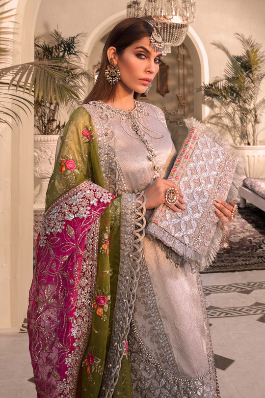 Maria B Embroidered Organza Suits Unstitched 3 Piece D1 - Luxury Collection Brand Mafia by Zonash