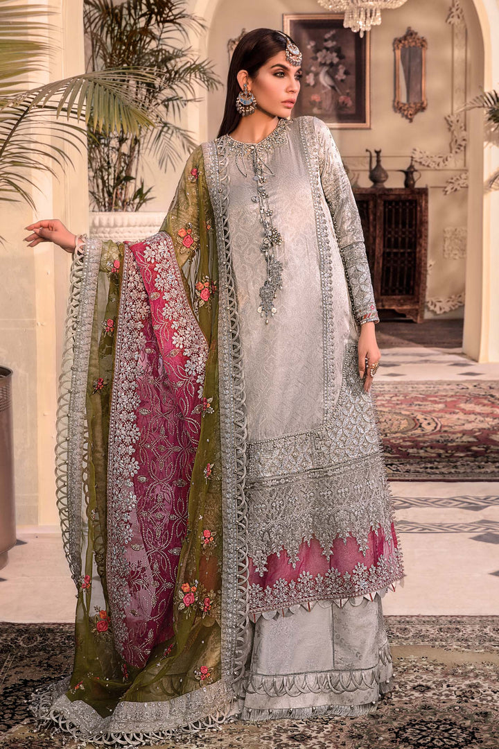 Maria B Embroidered Organza Suits Unstitched 3 Piece D1 - Luxury Collection Brand Mafia by Zonash