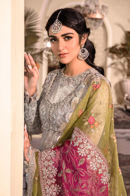 Maria B Embroidered Organza Suits Unstitched 3 Piece D1 - Luxury Collection Brand Mafia by Zonash