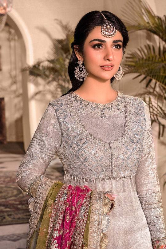 Maria B Embroidered Organza Suits Unstitched 3 Piece D1 - Luxury Collection Brand Mafia by Zonash