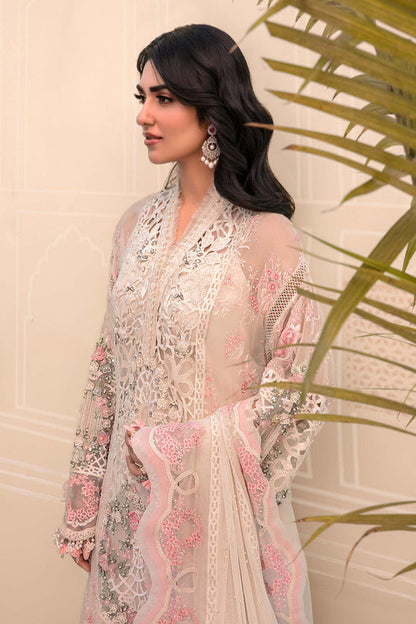 Maria B Embroidered Organza Suits Unstitched 4 Piece D4 - Luxury Collection Brand Mafia by Zonash