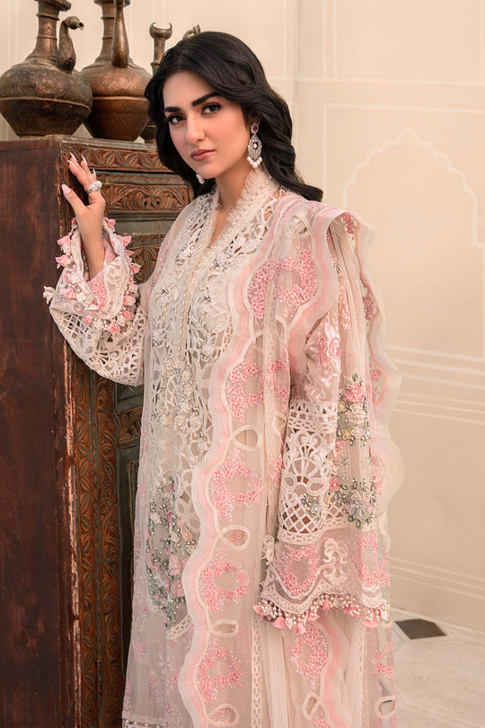 Maria B Embroidered Organza Suits Unstitched 4 Piece D4 - Luxury Collection Brand Mafia by Zonash