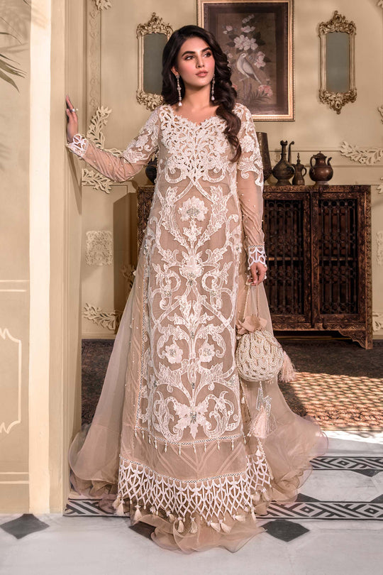 Maria B Embroidered Organza Suits Unstitched 4 Piece D8 - Luxury Collection Brand Mafia by Zonash