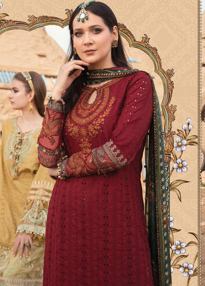 Maria B Unstitched 3 Piece Embroidered Lawn Suit MB21L 13-B - Summer Collection Brand Mafia by Zonash