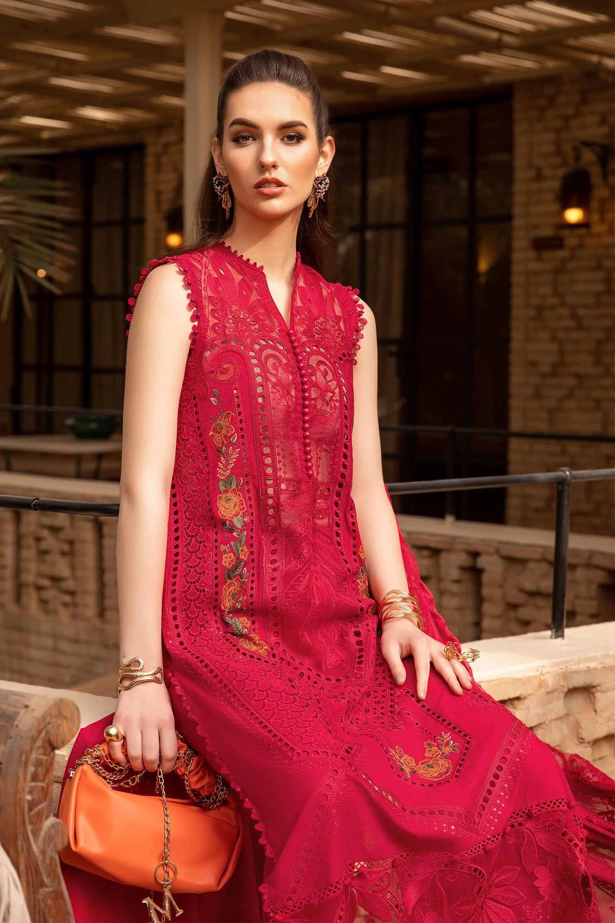 Maria B Unstitched 3 Piece Embroidered Lawn Suit MB24LL 04A - Luxury Lawn Collection Brand Mafia by Zonash