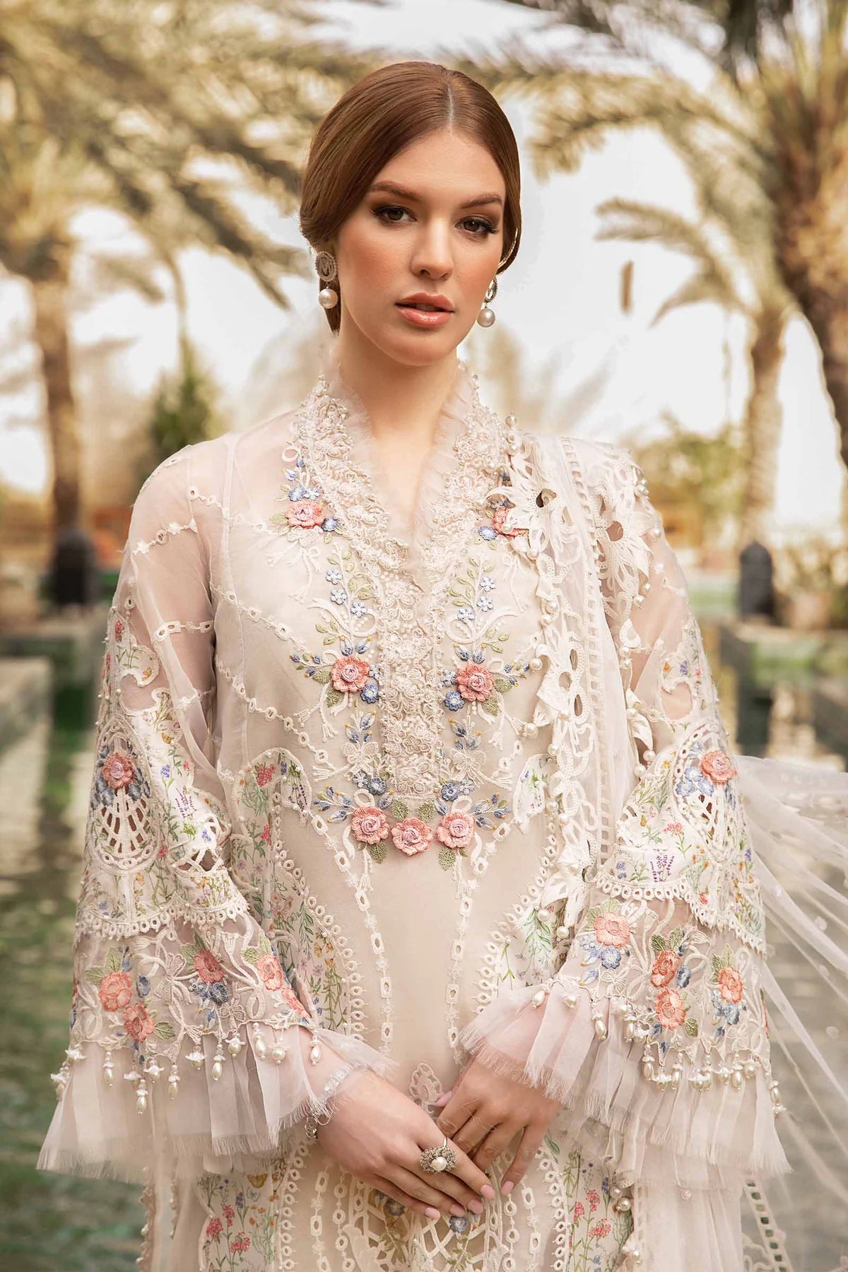 Maria B Unstitched 3 Piece Embroidered Lawn Suit MB24LL 05A - Luxury Lawn Collection Brand Mafia by Zonash