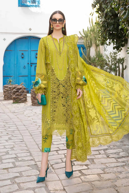 Maria B Unstitched 3 Piece Embroidered Lawn Suit MB24LL 08A - Luxury Lawn Collection Brand Mafia by Zonash