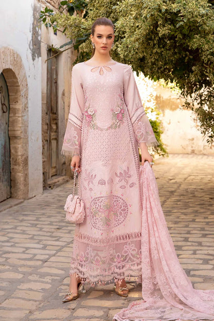 Maria B Unstitched 3 Piece Embroidered Lawn Suit MB24LL 11A - Luxury Lawn Collection Brand Mafia by Zonash