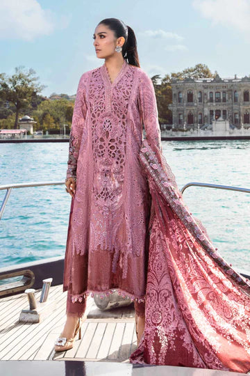 Maria B Unstitched 3 Piece Embroidered Linen Suit MB23LN D6 - Luxury Winter Collection Brand Mafia by Zonash