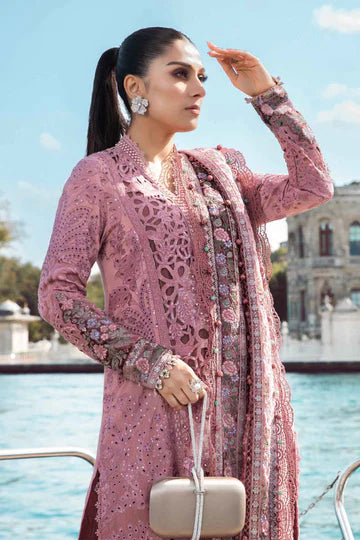 Maria B Unstitched 3 Piece Embroidered Linen Suit MB23LN D6 - Luxury Winter Collection Brand Mafia by Zonash