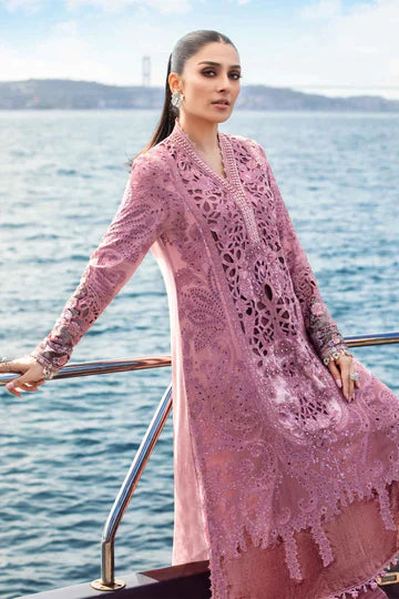 Maria B Unstitched 3 Piece Embroidered Linen Suit MB23LN D6 - Luxury Winter Collection Brand Mafia by Zonash