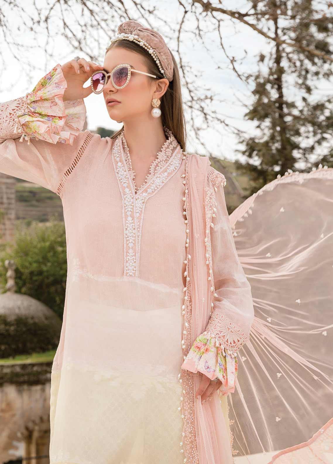 Maria B Unstitched 3 Piece Embroidered Woven Yarn Suit MB21L 12-A - Summer Collection Brand Mafia by Zonash