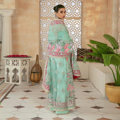 Marwa By Maryam Hussain stitched 3 Piece Embroidered Net Suit MH22 02 MEHR - Wedding Collection Brand Mafia by Zonash