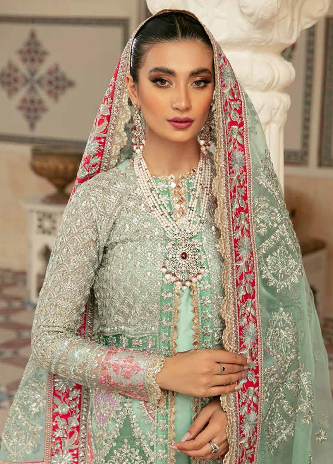 Marwa By Maryam Hussain stitched 3 Piece Embroidered Net Suit MH22 02 MEHR - Wedding Collection Brand Mafia by Zonash