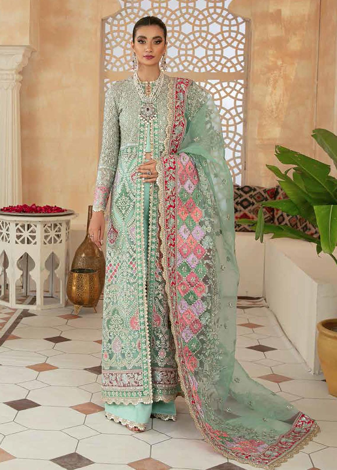 Marwa By Maryam Hussain stitched 3 Piece Embroidered Net Suit MH22 02 MEHR - Wedding Collection Brand Mafia by Zonash