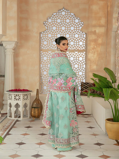 Marwa By Maryam Hussain stitched 3 Piece Embroidered Net Suit MH22 02 MEHR - Wedding Collection Brand Mafia by Zonash