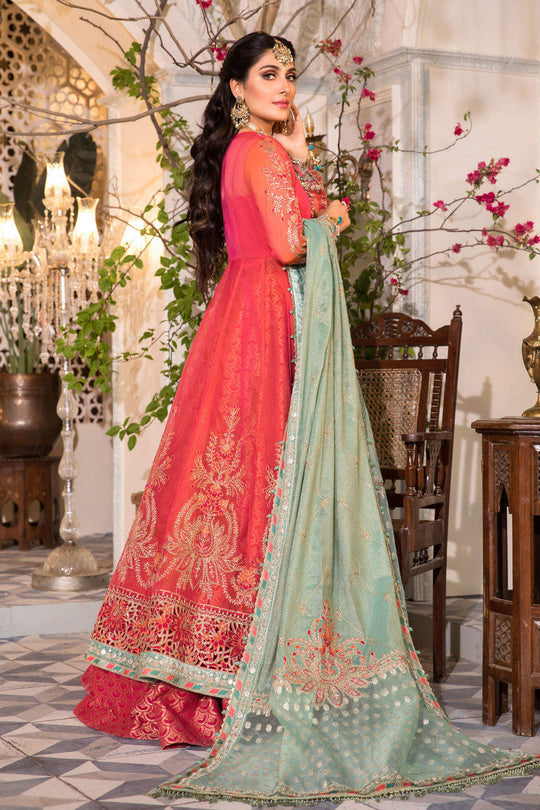 Mbroidered By Maria B Embroidered Organza Suits Unstitched 3 Piece D2 - Luxury Collection Brand Mafia by Zonash