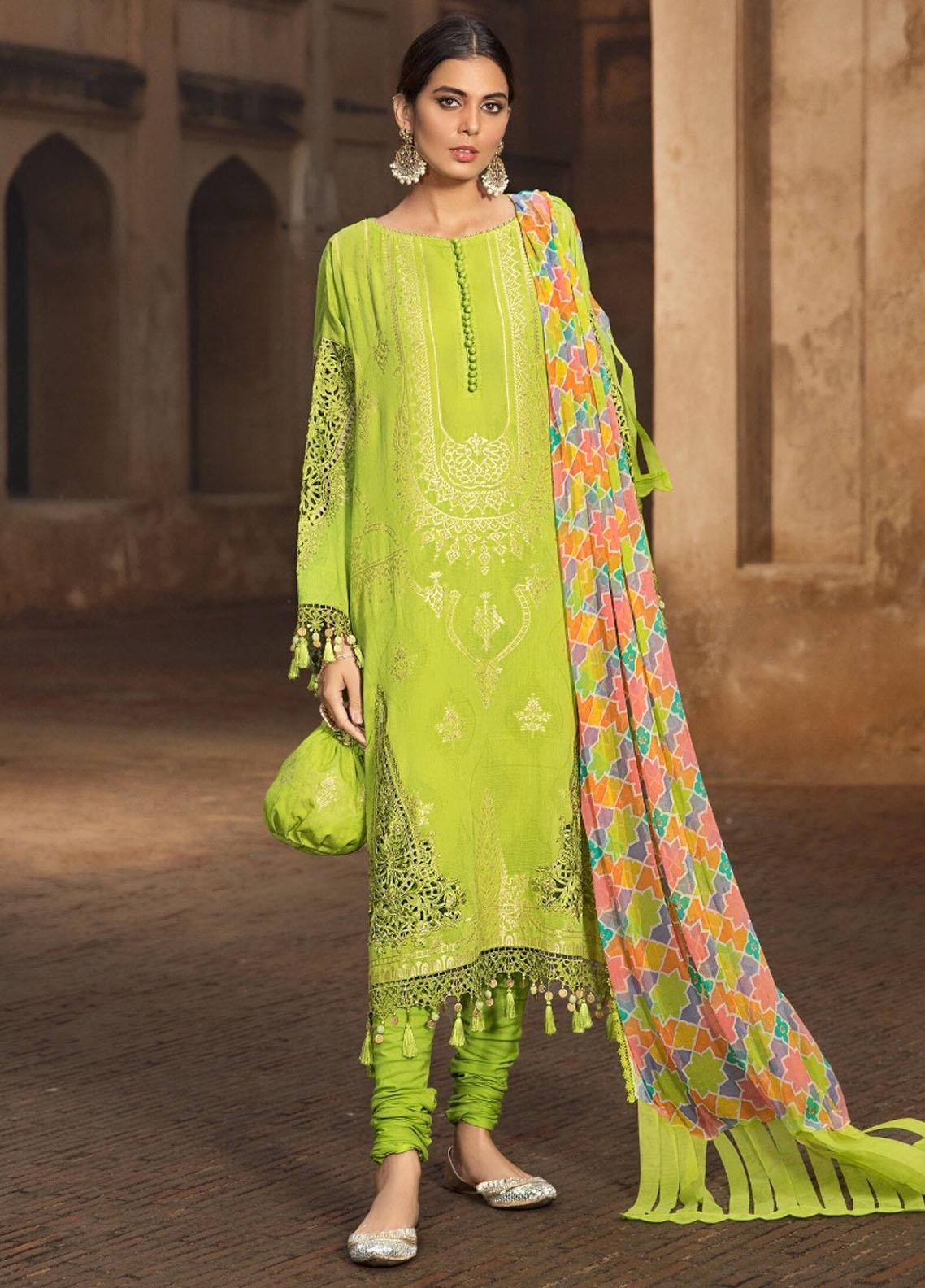 Mein Teri Aan By Maria B Unstitched 3 Piece Embroidered Jacquard Suit MB22MT 1B - Summer Collection Brand Mafia by Zonash