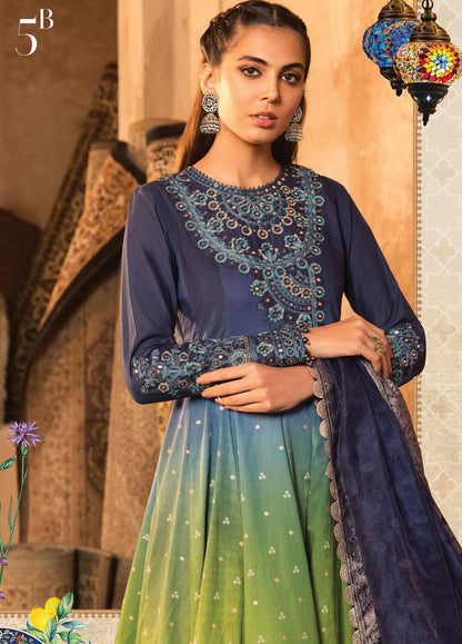 Mein Teri Aan By Maria B Unstitched 3 Piece Embroidered Lawn Suit MB22MT 5B - Summer Collection Brand Mafia by Zonash