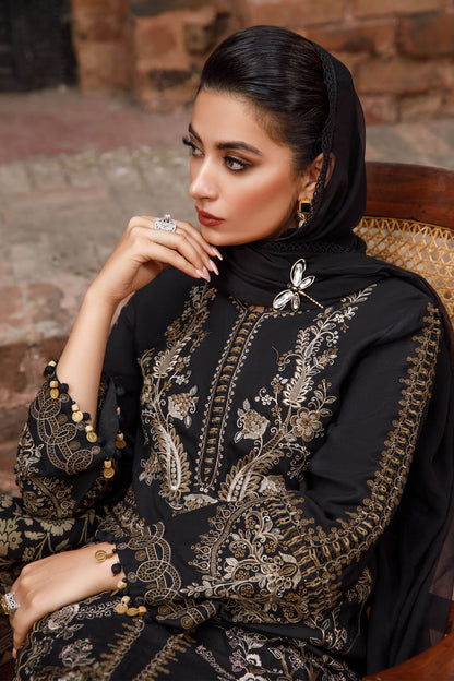 Mprints by Maria B Unstitched 3 Piece Embroidered Linen Suit MB22MW 6B - Winter Collection Brand Mafia by Zonash