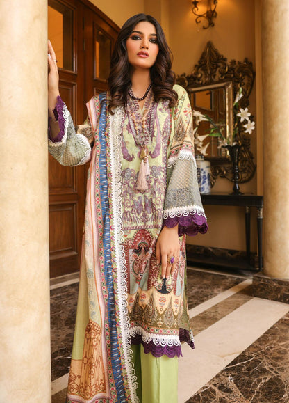 Naushad Imdad Stitched 3 Piece Embroidered Jacquard Suit - Ultra Violet Purple NI-LL-004 - Luxury Collection Brand Mafia by Zonash