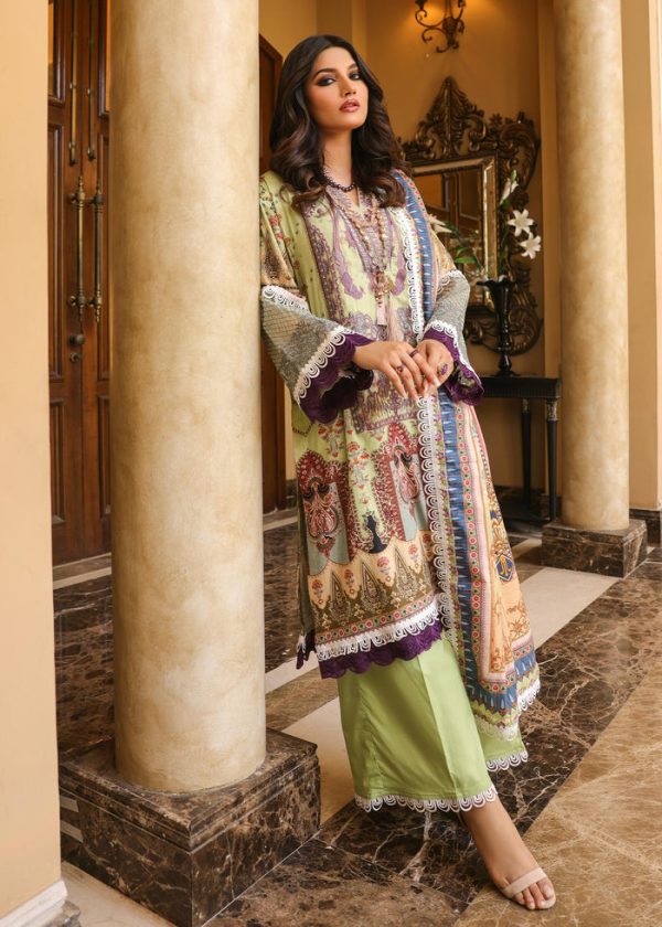 Naushad Imdad Stitched 3 Piece Embroidered Jacquard Suit - Ultra Violet Purple NI-LL-004 - Luxury Collection Brand Mafia by Zonash