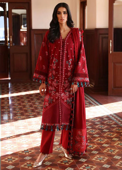 Noemei By Republic Womenswear Unstitched 3 Piece Embroidered Karandi Suit RW23N D1-A - Luxury Winter Collection Brand Mafia by Zonash