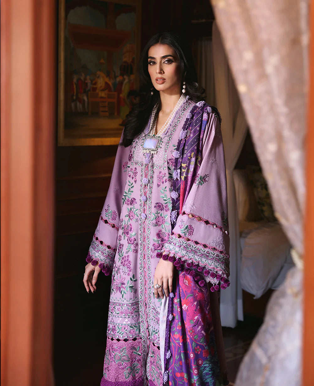 Noemei By Republic Womenswear Unstitched 3 Piece Embroidered Karandi Suit RW23N D7-A - Luxury Winter Collection Brand Mafia by Zonash