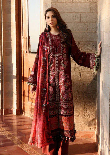 Noemei By Republic Womenswear Unstitched 3 Piece Embroidered Karandi Suit RW23N D7-B - Luxury Winter Collection Brand Mafia by Zonash